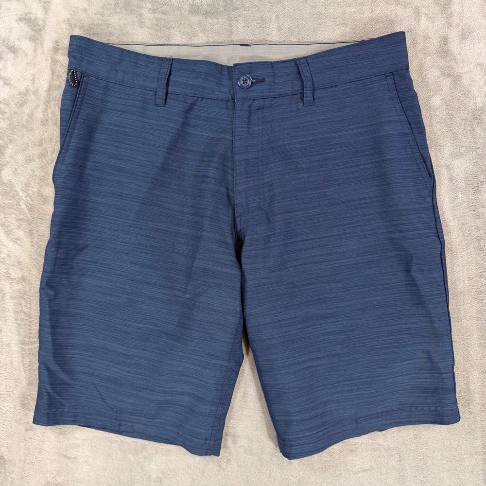 Ron Jon Surf Shop Hybrid Walk Shorts Men's Size 32 Navy Blue Quick Dry